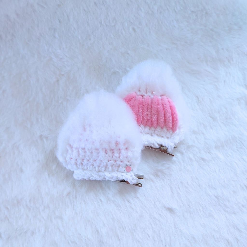 Fluffy Kitty Ears HairClips