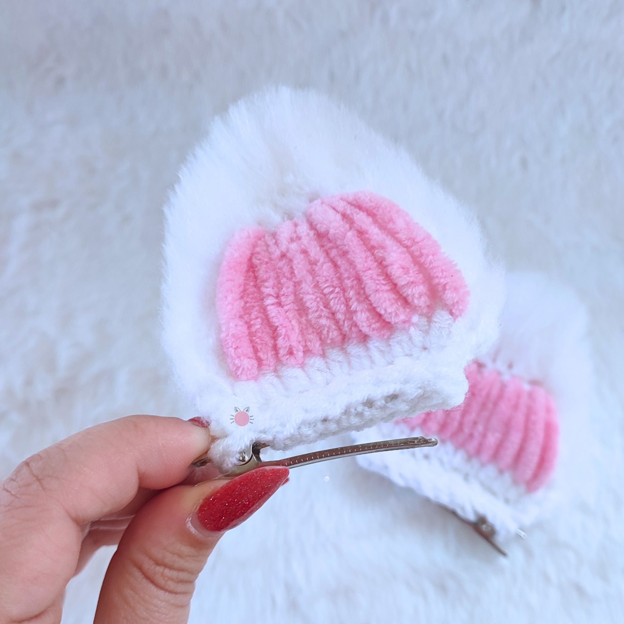 Fluffy Kitty Ears HairClips