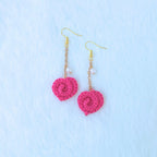 Sweet Hearts – Handmade Crochet Heart Earrings