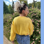 Cropped Cardigan – Sunshine Yellow